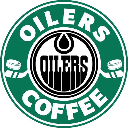 Edmonton Oilers Starbucks Coffee Logo iron on paper